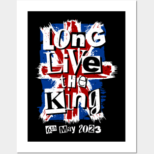 King Charles III Coronation Long Live the King Punk Posters and Art